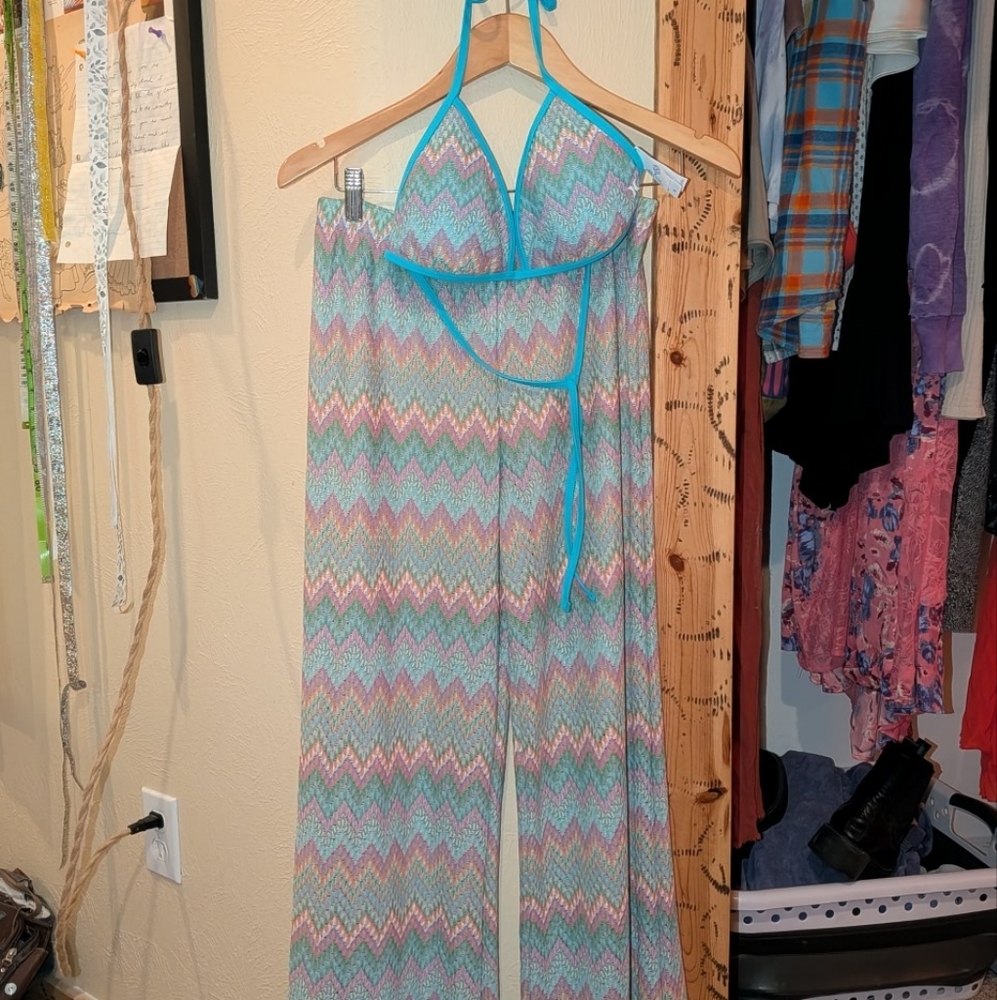 BNWT Hurley Matching Bikini And Cover-Up Pants